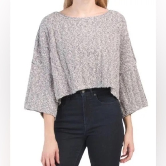 Free People Good Day Cropped Pullover Top - Picture 1 of 9